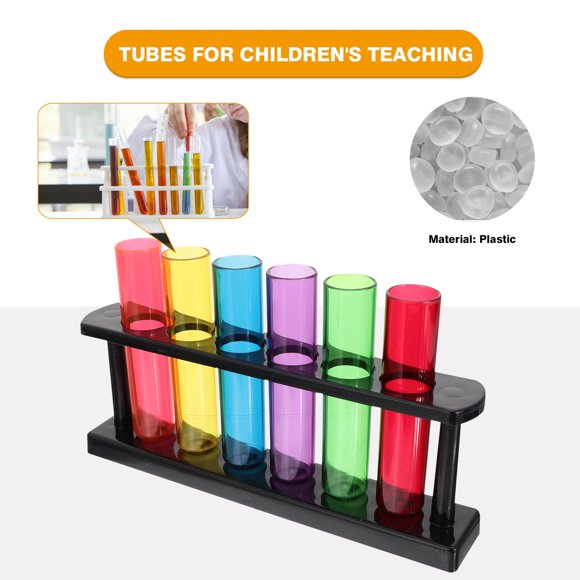 OULII 1 Ensemble Tube à Essai de Chimie Couleur Assortie pour Éducation Scientifique