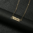 thumbnail image 4 of Name Custom Necklace Stainless Steel 2 Name Necklace Personalized with Heart Customized Pendant Necklace Jewelry Gift, 4 of 5