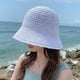 thumbnail image 2 of Sombrero de paja para el sol, sombrero de pescador tejido, sombrero de playa, gorra plegable, gorras de verano, sombrero de pescador para mujer, 2 of 5