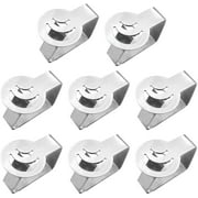 Stainless Steel Tablecloth Clips,Decorative Tablecloth Clips,Tablecloth Clamp Holder, Table Cover Clamps Table Cloth Holders for Home Picnic BBQ Wedding (8pcs Moon)