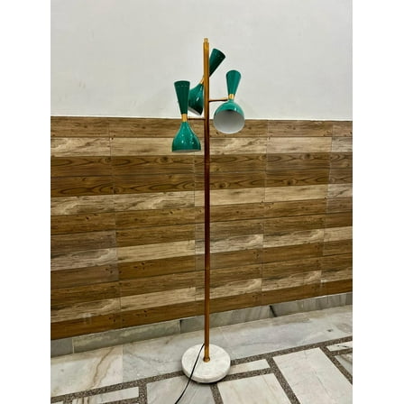 Modern Italian Brass Floor Lamp 3 Light Stilnovo Design Modern Lighting Mid Century Floor Lamp For Interior Decor