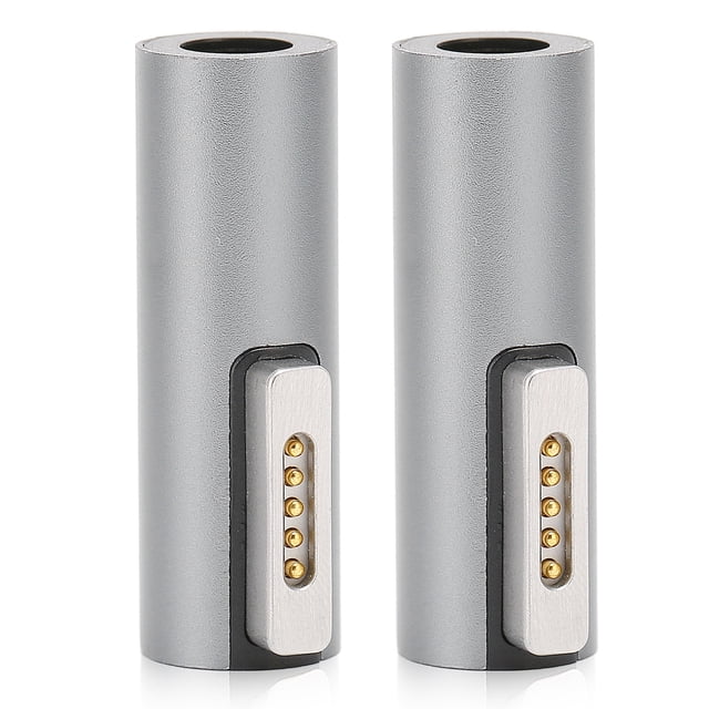Adaptador de punta en T magnético de 2 piezas, CC hembra a Magsafe 2, soporte máximo de 5 A, 18,5-20 V, adaptador magnético PD para computadora portátil IOS