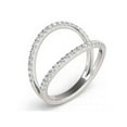 thumbnail image 2 of Bague Diamant 1/4 Ct Bague Mode Ouverte Multi-Bande Or Blanc, 2 of 3