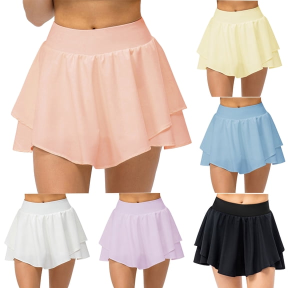 Zekutng Skirts for Women Casual Spring and Summer Have Pockets Solid Color Mid-Calf Skirt,Sizes XS-2XL
