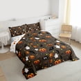 thumbnail image 3 of Feelyou Cartoon Spider Bat Twin Comforter Sets, Halloween Ghost Animal Bedding Set, 2pcs, 3 of 8