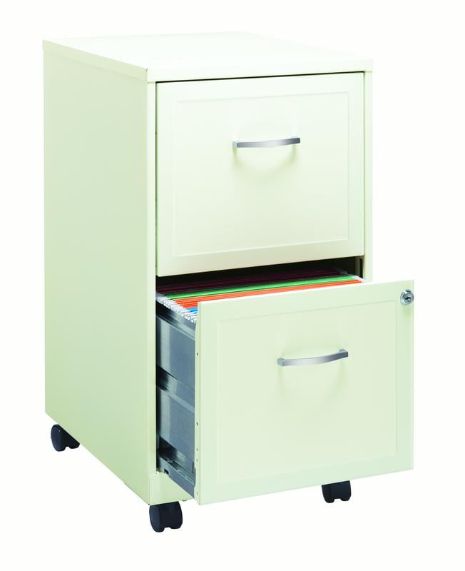 Lorell 2 Drawers Steel Vertical Lockable Filing Cabinet Black