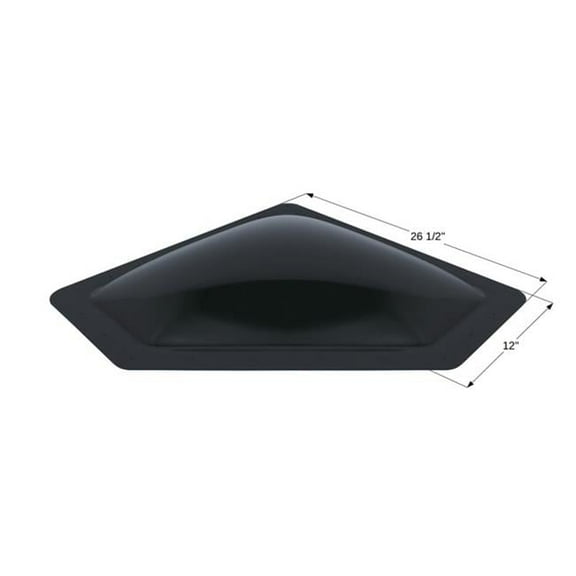 Icon 15354 RV Dark Smoke Skylight for NSL229