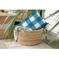 thumbnail image 6 of 20" x 14" Simply Daisy Buffalo Plaid Polyester Indoor/Outdoor Pillow, Unreal Teal Qty 1, 6 of 6