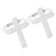 thumbnail image 5 of 2 anillos de servilleta con forma de cruz para mesa de comedor, de aleación, con hebillas, para bodas, fiestas de Pascua, hogar y hotel., 5 of 6