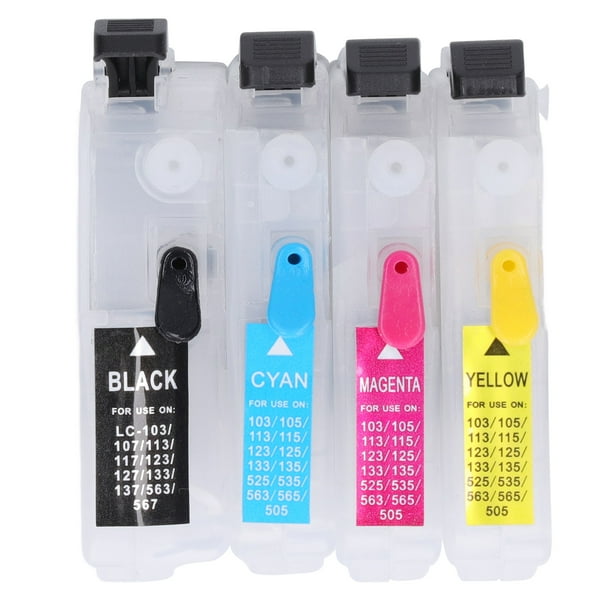 Cartucho de tinta recargable Bling Bling 4 cartuchos de tinta de repuesto Para impresora