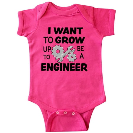 

Inktastic I Want To Grow up To Be a Engineer Gift Baby Boy or Baby Girl Bodysuit