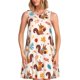 thumbnail image 1 of Balery Forest Squirrel Nuts Vestidos de verano para mujer con estampado: vestido holgado sin mangas, vestido playero informal y cómodo para días calurosos., 1 of 7