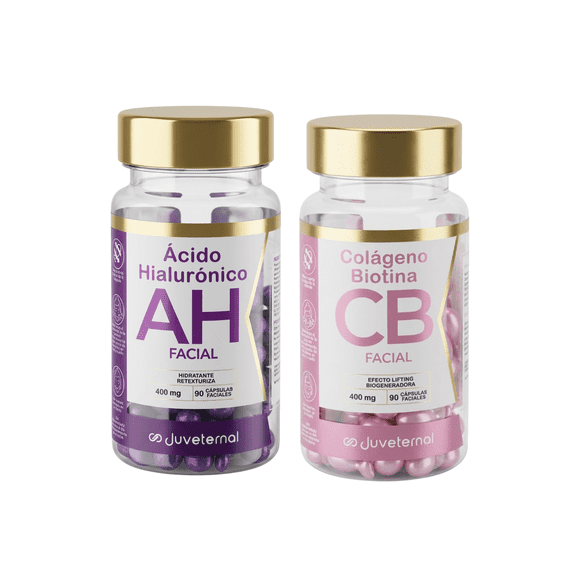 Pack Cápsulas faciales Ácido Hialurónico + Colágeno