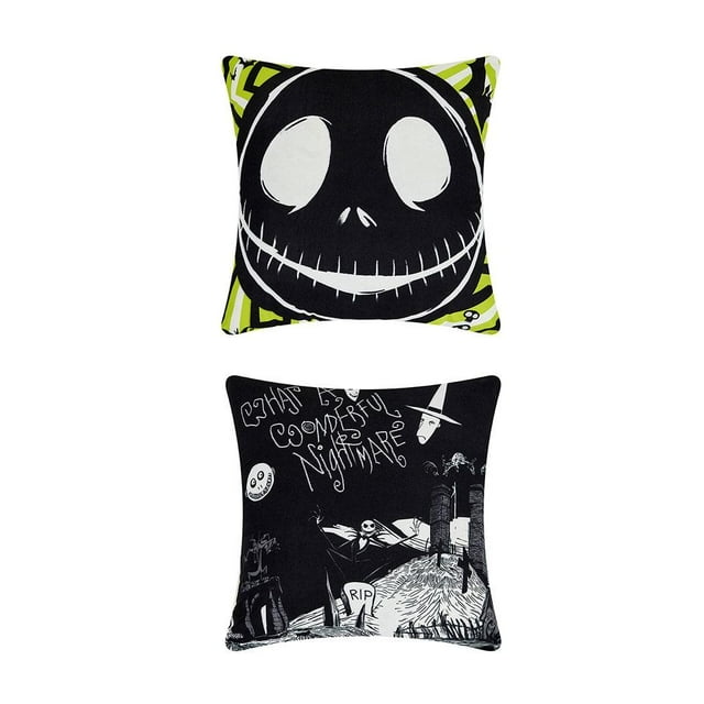 Cojín Providencia Reversible Jack Night de 45x45 cm Negro