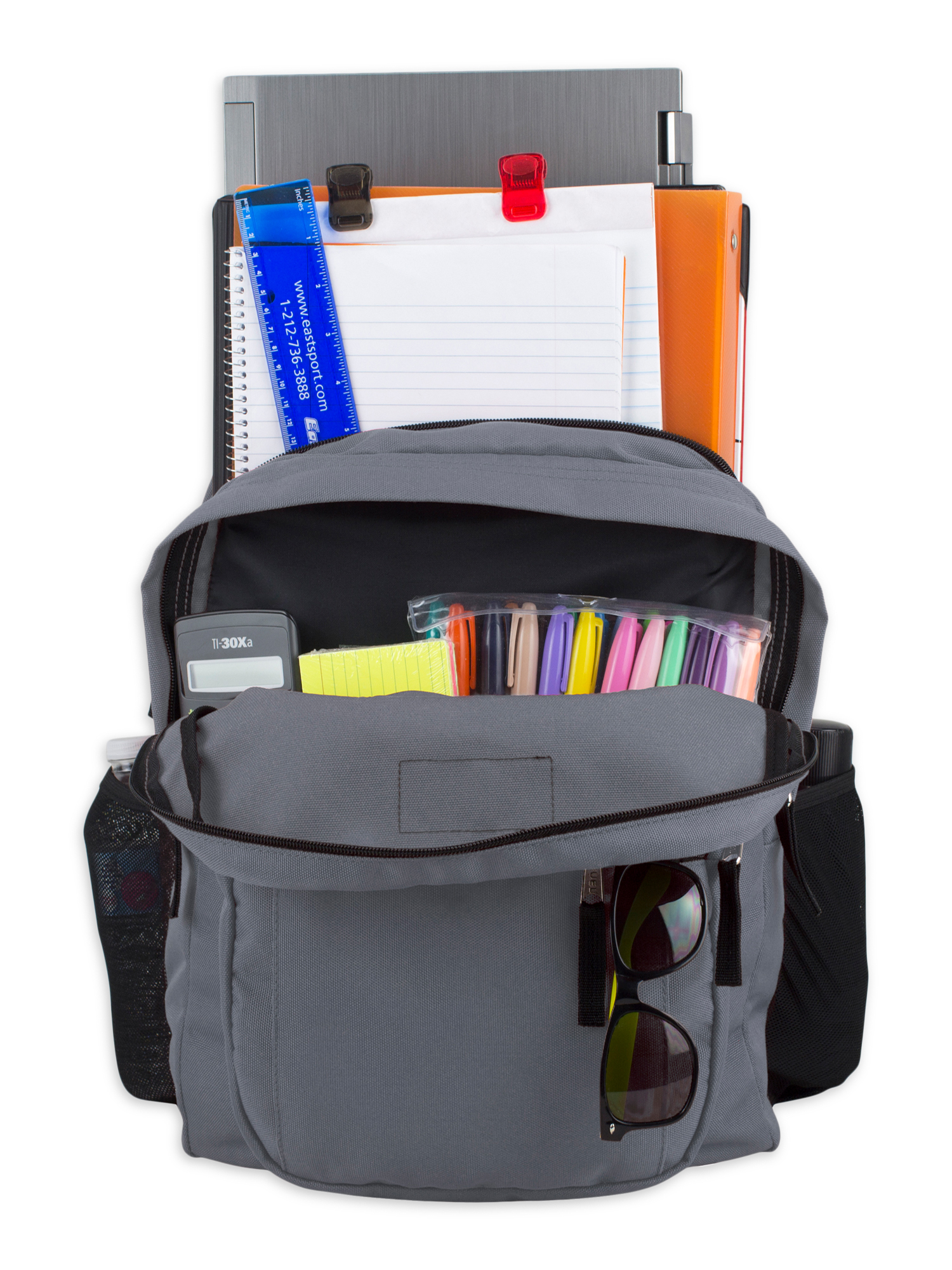 Fuel Unisex Legacy Deluxe Classic Backpack, Gray