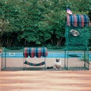 Kittywalk, Town and Country Collection, Outdoor Cat Enclosure, Green, 96-in