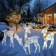 thumbnail image 5 of Juego de 3 adornos navideños de reno con luces LED para exterior | Adornos de ciervo iluminados resistentes a la intemperie para jardín y césped en Navidad, 5 of 5