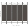 thumbnail image 5 of vidaXL 4-Panel Black Freestanding Folding Room Divider 63"x70.9", 5 of 97