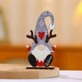 thumbnail image 4 of SSBSM Christmas Faceless Ornament Durable Painted Fine Workmanship Easy Installation Eye-catching Decorative Wooden Standing Elderly Desktop Ornament for Party, 4 of 8