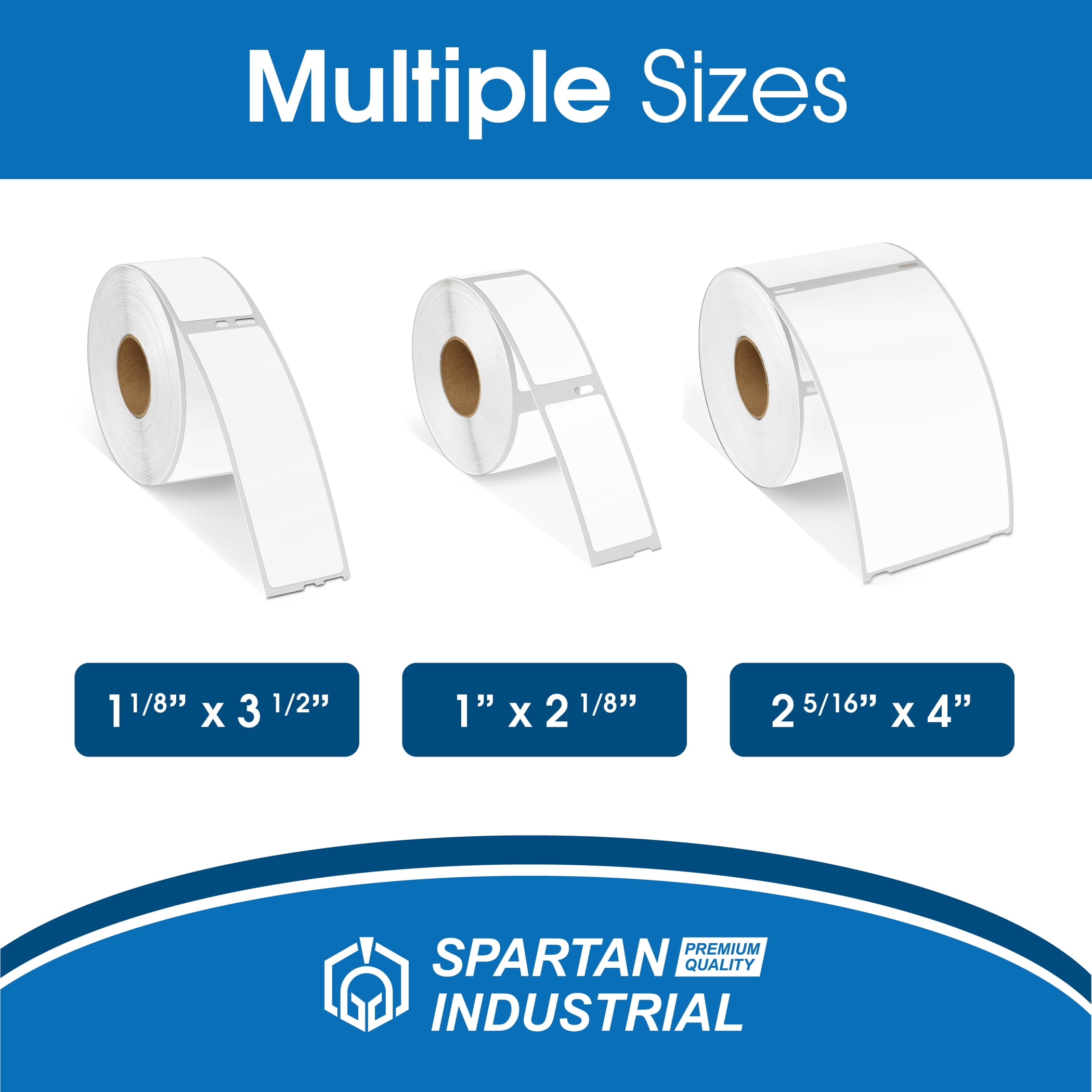 Spartan Industrial - Compatible Labels Replacement for DYMO 30336-1" X 2-1/8” Multipurpose UPC Barcode Return Address Labels (10 Pack)