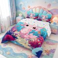 thumbnail image 2 of Manfei Ocean-Themed Axolotl Queen Comforter Set,Animals Print Comforter Sets Queen,Colorful Stars Reversible,3pcs,1 Comforter and 2 Pillowcases, 2 of 7
