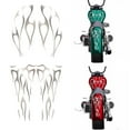 thumbnail image 2 of Matte Silver Motorcycle Flame Sticker Kit For Gas Tank & Fender Decorative Decal, 2 of 8