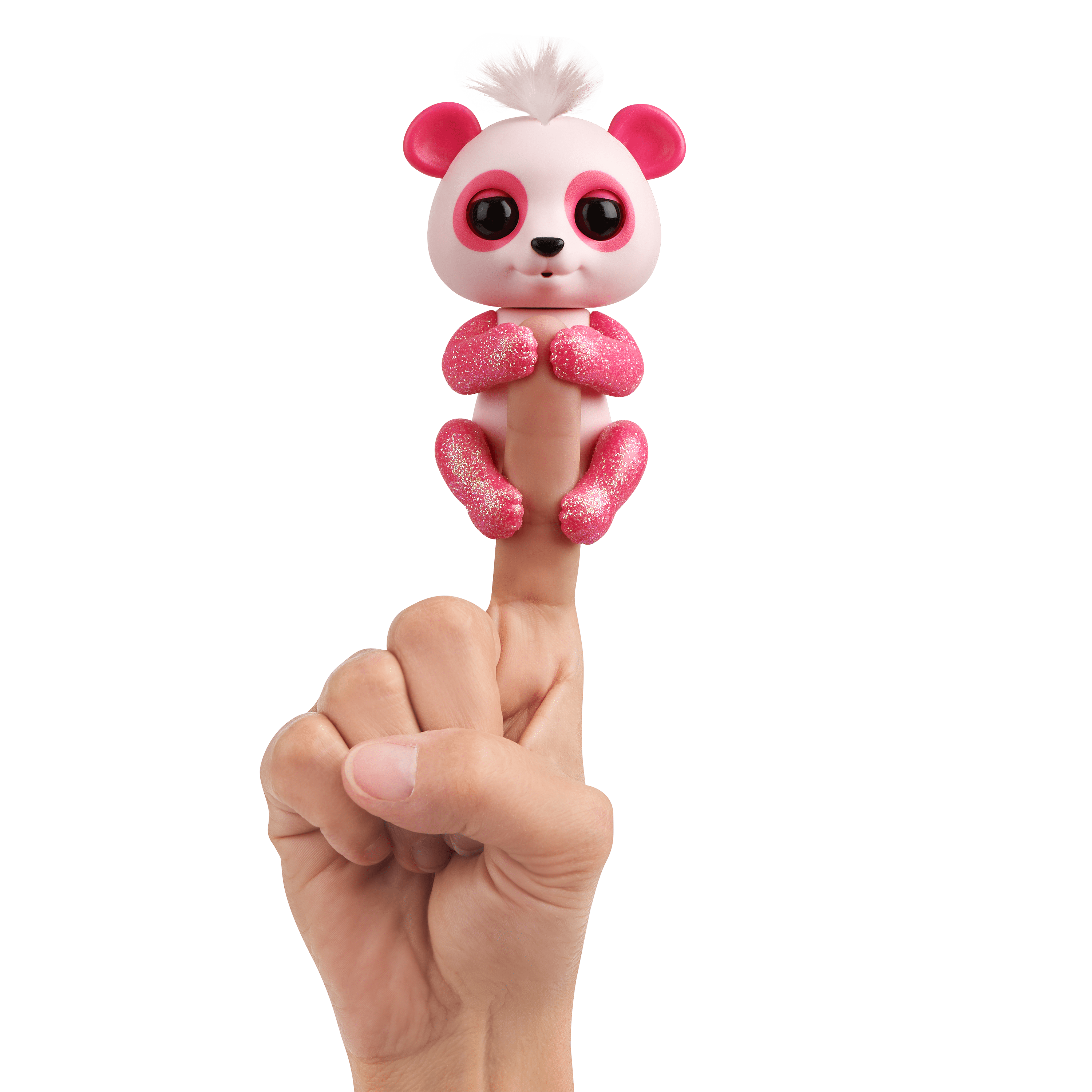 Fingerlings Panda Polly pink mit Glitzer von WowWee interaktives Spielzeug 
