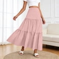 thumbnail image 2 of XinghaiYIDE Women's Boho Tiered Maxi Skirt 2026 - Summer Flowy A-Line Long Skirt with Pockets for Beach Vacation Casual Wear,S-XXL, 2 of 6