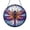 Acrylic 3.5 Inch, variant on Garden Dragonfly Faux Stained Glass Round Window Decor2101
