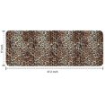 thumbnail image 7 of Brown and Black Leopard Print Kitchen Rug Mat,Kitchen Runner Rugs Non Skid Washable,Decorative Kitchen Floor Mats for Kitchen,Sink,Laundry,17"x47.2", 7 of 7