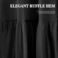 thumbnail image 3 of XmhyTop-A 1 Piece Shower Curtain Farmhouse, Ruffle Hem, Linen, Country, Vintage, Rustic Shower Curtain, 91*183cm,Stylish Decor for Home Bathroom,Black, 3 of 4