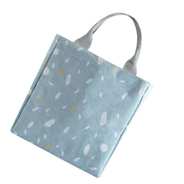 Lunch Tote Bag For Work Lunch Sky-Blue Portable Design Ideal For Students And Office Workers 1Set