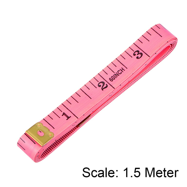Pink tape measure at
