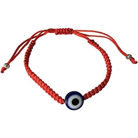 Red Weaved Kabbalah Bracelet (With Evil Eye) For Protection and Blessing, Vastu Yantra For Positive Energy/Well Being, For Good Fortune/Luck, Success & Prosperity