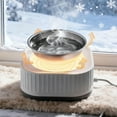 thumbnail image 6 of Heated Pet Water Bowl with Temperature Control for Outdoor Cats and Dogs, 360ml Stainless Steel Bowl, Weatherproof Design for Winter Use, Includes 150cm Power Cord, 6 of 8