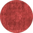 thumbnail image 1 of Ahgly Company Indoor Round Oriental Red Industrial Area Rugs, 5' Round, 1 of 4