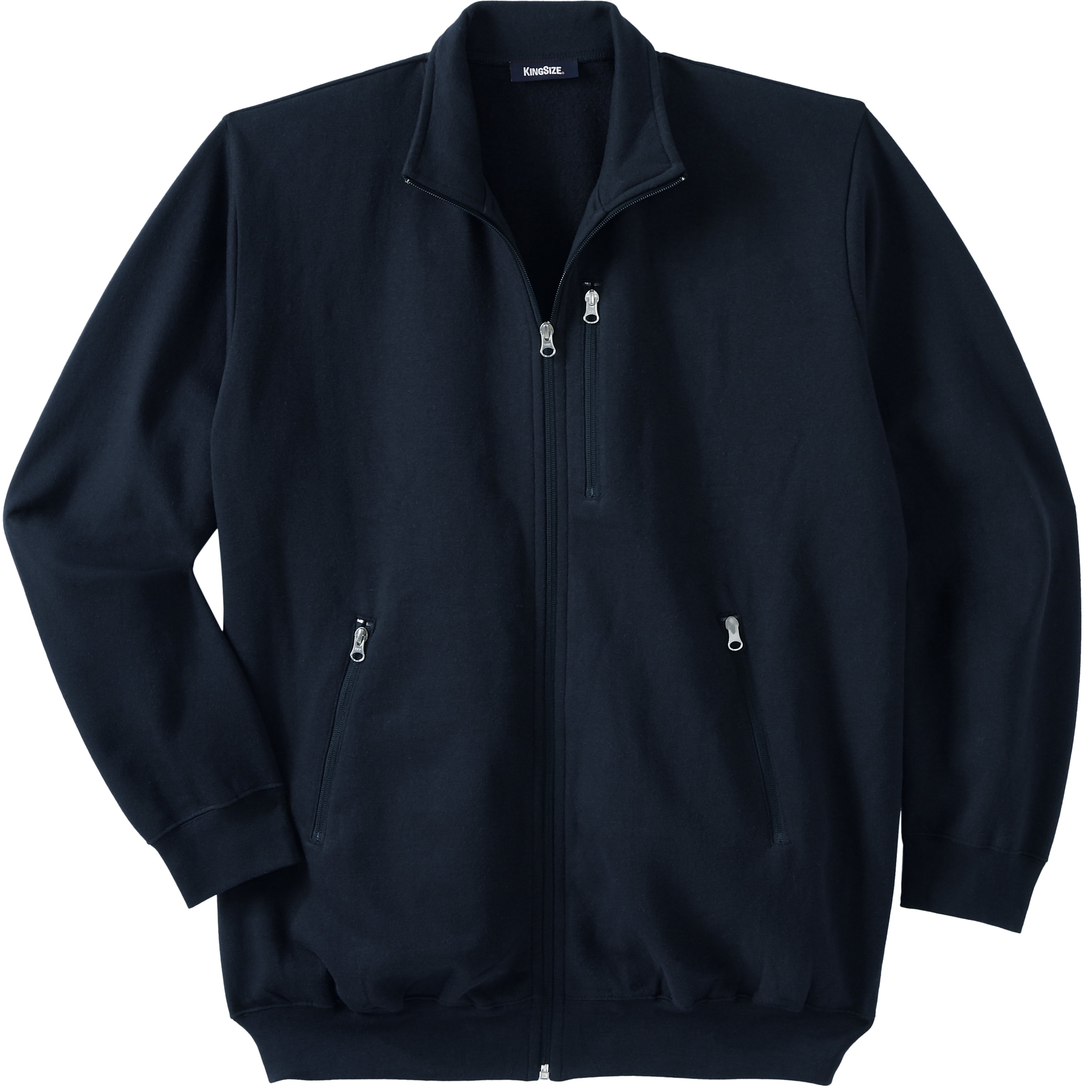 KingSize Mens Big & Tall Full-Zip Fleece Jacket 