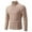 Beige, variant on Men's Sweater Loose Fit Autumn New Men's Solid Color High Neck Thin Knit Sweater Korean Version Slim Fit Warm Base Sweater(Gray)