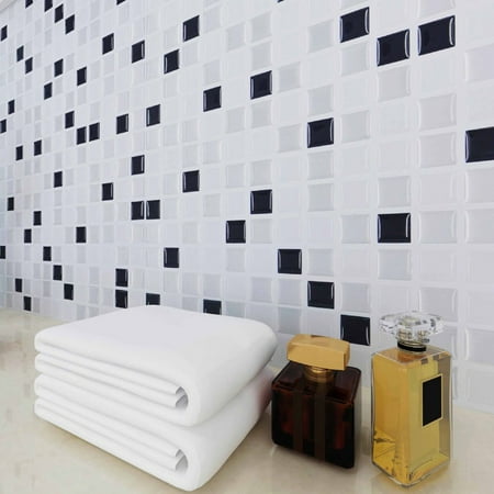 Cheers 3D Tile Wall Decor Sticker Waterproof Kitchen Bathroom Self-adhesive  Wallpaper | Walmart Canada