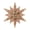 Golden light coffee, variant on Mysterious Hexagram Metal Brooch Secure Fastener Unisex Fashion Accessory Stylish Collar Decoration Long Lasting Shines