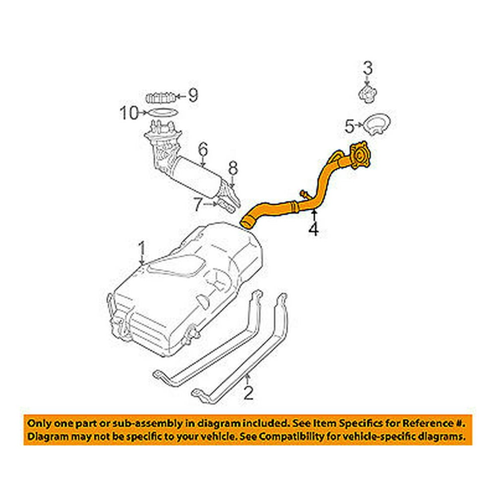 CHRYSLER OEM 2003 PT Cruiser 2.4LL4 Fuel TankFuel Filler Neck Tube