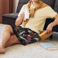 thumbnail image 5 of Sikiie Butterfly with Fowers Mens Pajama Shorts, Lightweight Lounge Pant with Pockets Soft Sleep Pj Shorts for MenXX-Large, 5 of 6