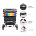 thumbnail image 5 of Familidoo H6E 6 seat Baby Stroller- Double Canopy - Daycare Strollers with 5 Point Safety Harness - Backseat footrest Extension for 0 to 36 Months, 5 of 5