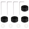 thumbnail image 4 of 4 Sets Pedal Footswitch Toppers with Screws Pads Effector Protective Button, 4 of 8