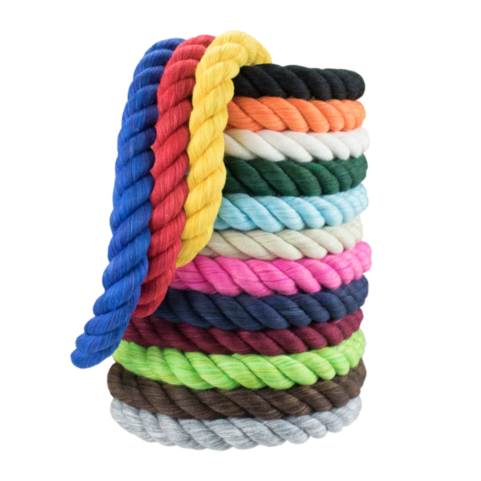 Wonderful and Durable Paracord Twisted Cotton Rope 1/4 x 25 Feet Cord Dog Toy Safe Navy Blue