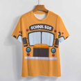 thumbnail image 3 of School Bus Icon Design Women's Short Sleeve T-Shirt Crew Neck Casual Summer Trendy Loose Fit Tops, 3 of 6