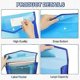 thumbnail image 3 of A4 Plastic Folders, 5 Pack Clear Pocket Folders, Plastic File Folders with Snap Closure, School - Multicolor/Horizontal Section, 3 of 5