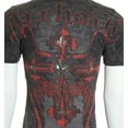 thumbnail image 6 of ARCHAIC by AFFLICTION Charcoal ABINGDON Short Sleeve Slim Fit Y2K T-shirt, 6 of 8