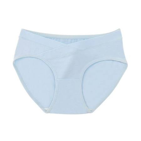 Up to 30% OFF  Cotton Maternity Underwear  Low-waisted  Large Size  Comfortable Fit  Breathable  Seamless  Soft  Maternity Support  Everyday Wear  Womens Plus Size Clothes | Blue XL  Sopatenor