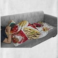 thumbnail image 6 of Coffee Soft Flannel Fleece Throw Blanket, Salted Treats Photo Muffins Cupcakes Coffee Beans Collage Artwork Photo, Cozy Plush for Indoor and Outdoor Use, 70" x 90", Multicolor, by Ambesonne, 6 of 6